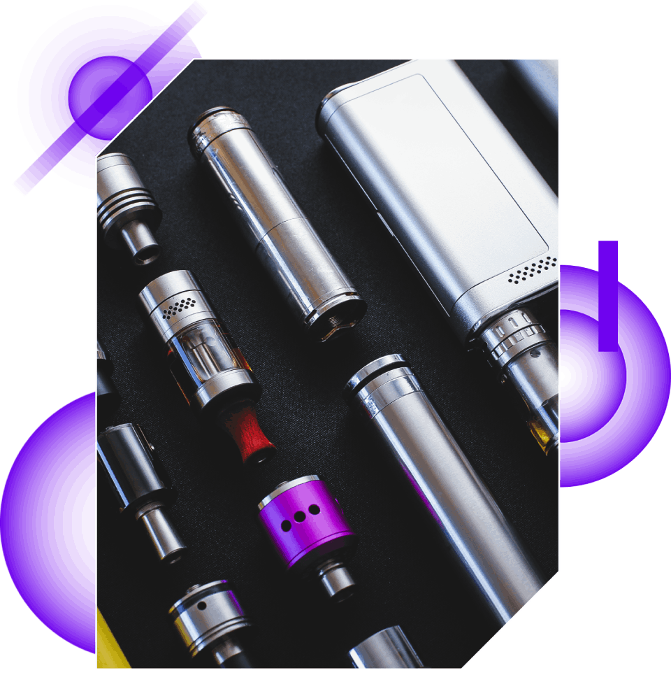 sélection de produits de vape